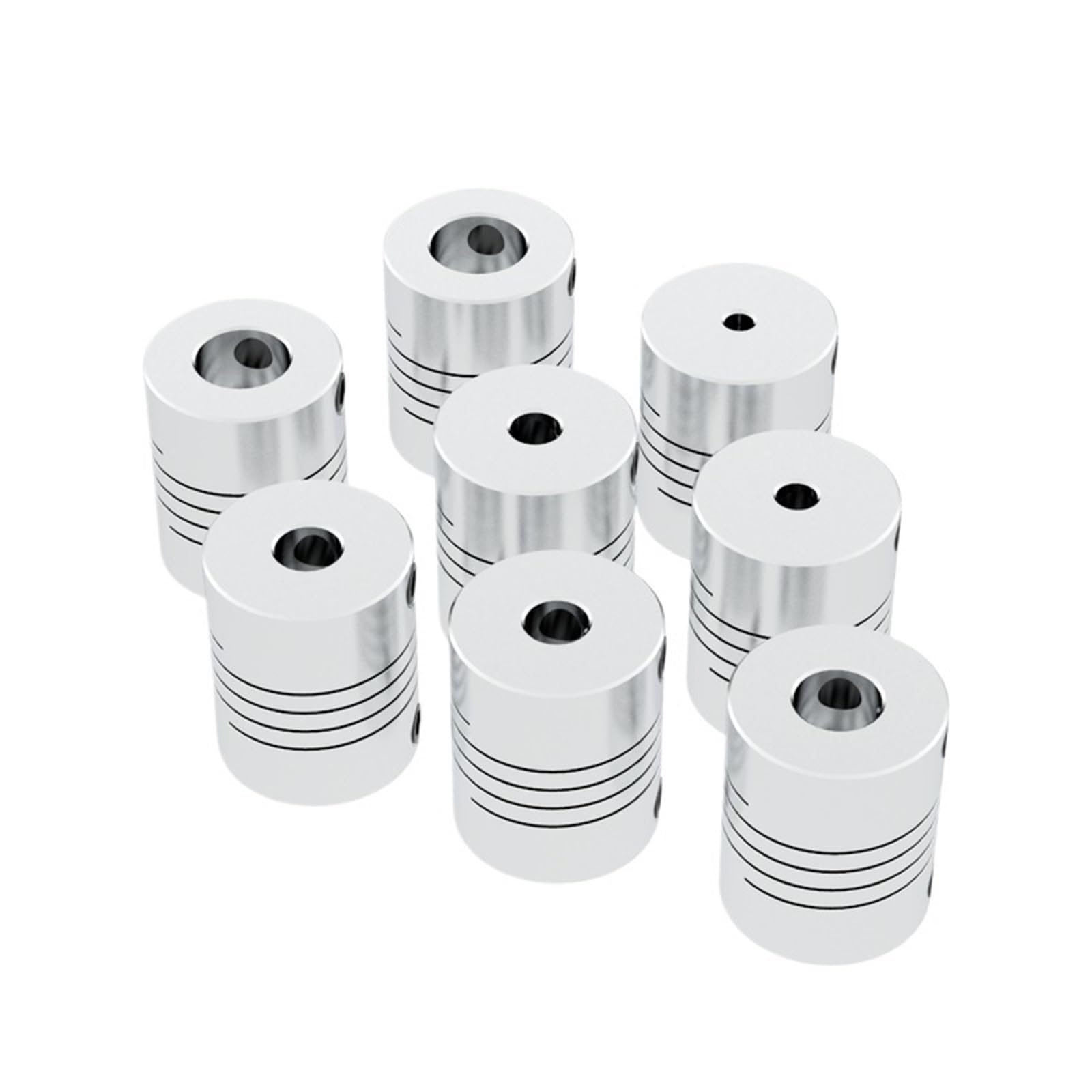 Bgzhtmg 2Mm To 10Mm Aluminium Motor Jaw Shaft Coupler Flexible Coupling Od 20X25mm Dropshipping 2/3/3.17/4/5/6/6.35/8/9/9.5/10Mm(2Mm To 10Mm)