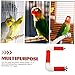 BESPORTBLE 1set Multifunctional Parrot Perch Stand U-Shaped Bird Perch for Birds for Exercise and Chewing Red Pet Toy for Parakeets and Cockatiels