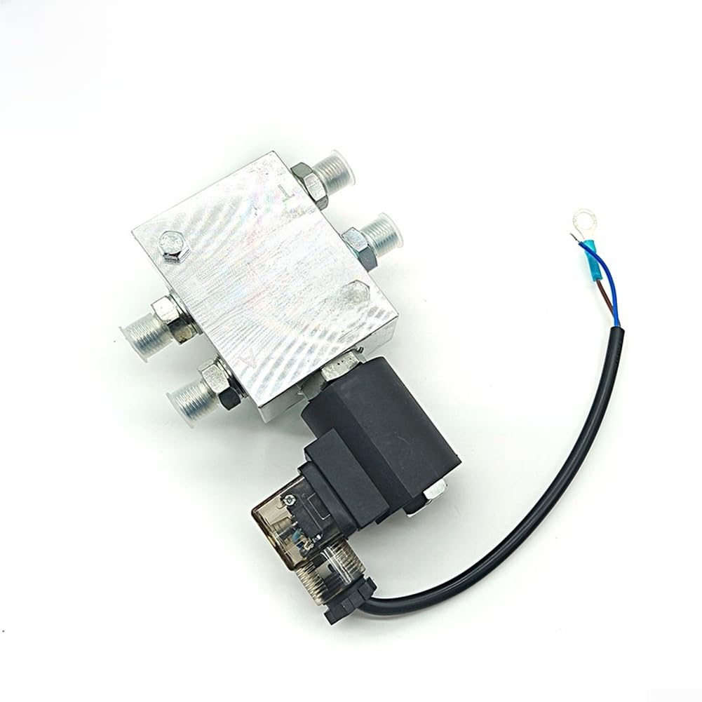 Válvula solenoide de acoplador rápido para excavadora, interruptor de enganche rápido hidráulico de 4 vías de 2 posiciones para accesorio de excavadora pesada, control de construcción de 12 V 24 V con