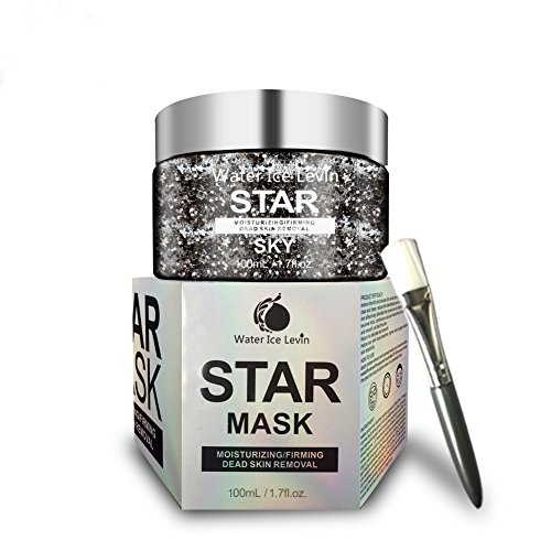 New Star Mask Water Ice Levin Purifying mask Moisturizing Deep Cleaning Pore Shining Face Firming Mask Blackhead Remover Peel Off Mask Facial Face Masks Skin Care Oil control Masks Mineral mask (100G)