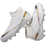 Soccer Cleats Mens Football Cleats Women Tacos de Futbol para Hombre Soccer Shoes for Big Boy Tacos de Futbol Zapatos de Futbol para Hombres Outdoor Soccer Shoes High Top Football Boots AG/FG