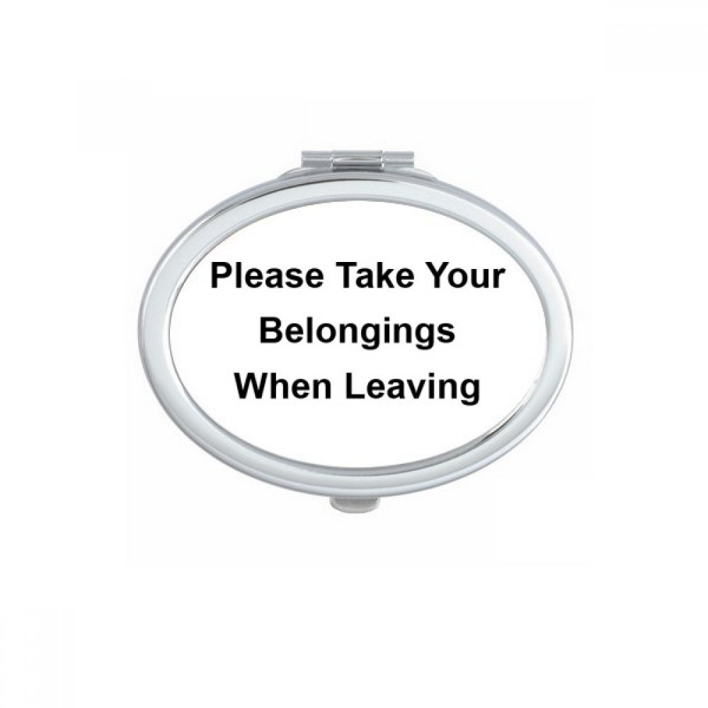 Miroir de poche cadeau mignon motif symbole sortie d'urgence