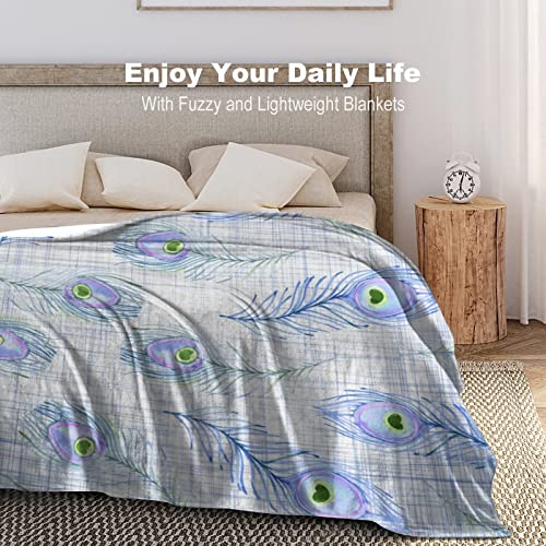 Couverture de voyage paon rustique 101x127 cm pour canapé - 3