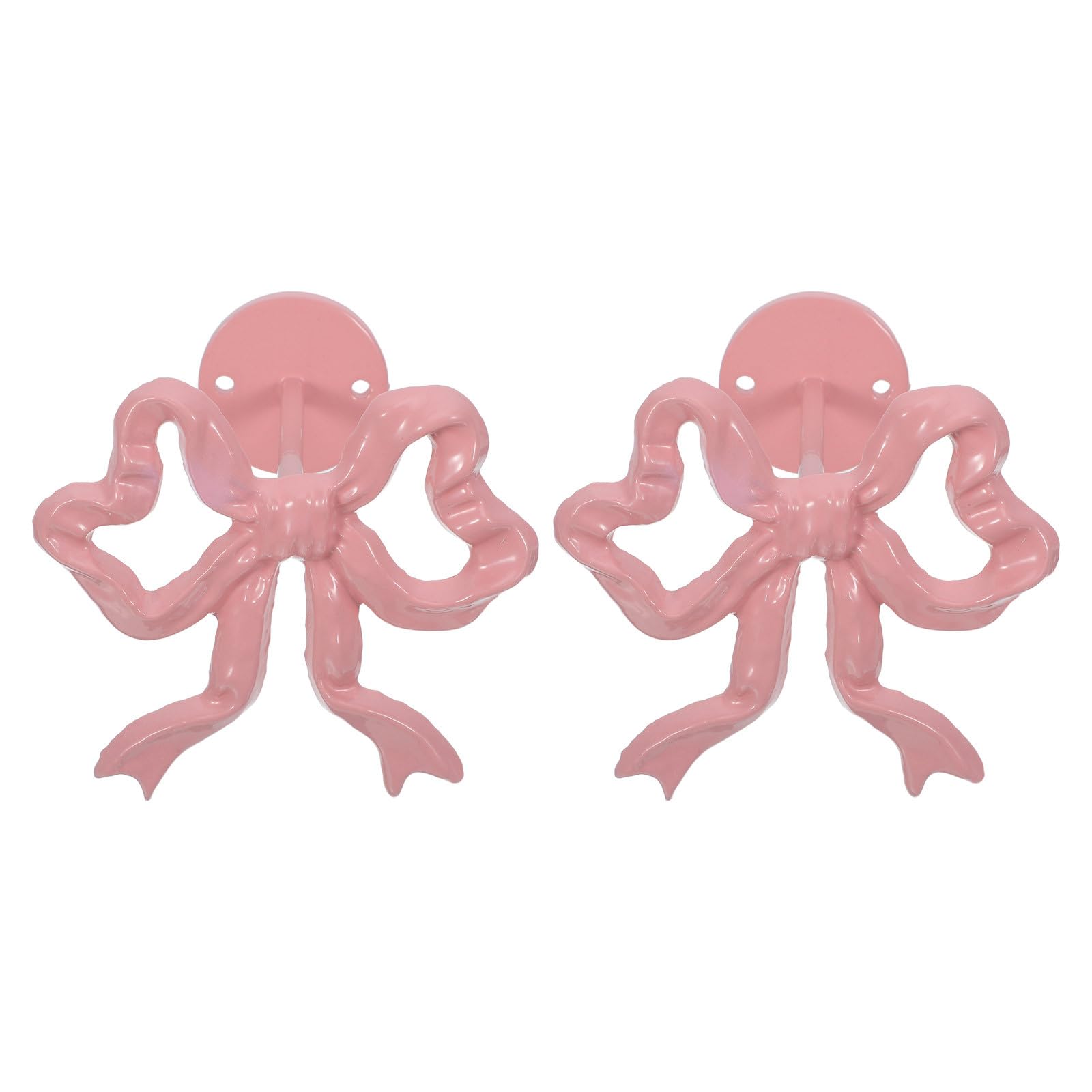 Lot de 2 embrasses de Rideaux à nœud : embrasses métalliques - Crochets muraux à nœud pour Bureau, Chambre, Salon - Porte-Manteaux, Chapeaux, Sacs