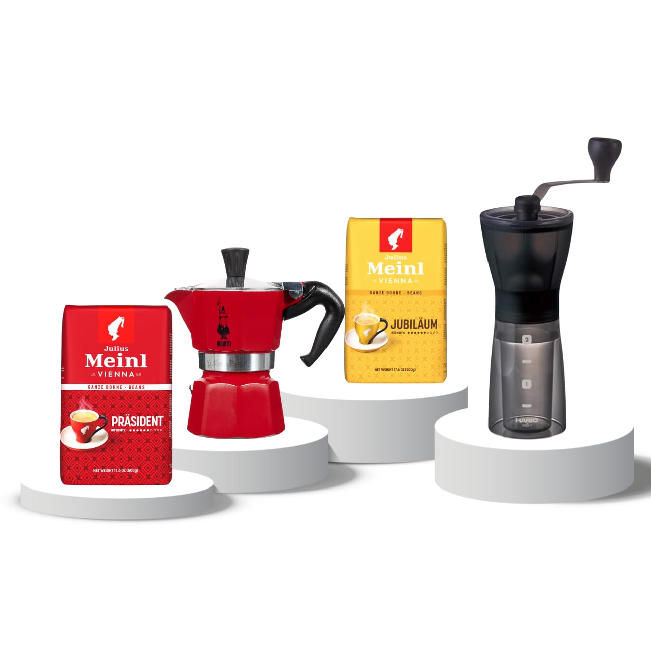 Julius Meinl Öğütücülü, Mokapod'lu Çekirdek Kahve Demleme Seti
