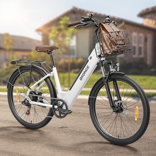 1000W Peak Electric Bike for Adults, 460Wh 70 Miles Max Range Ebike, 26