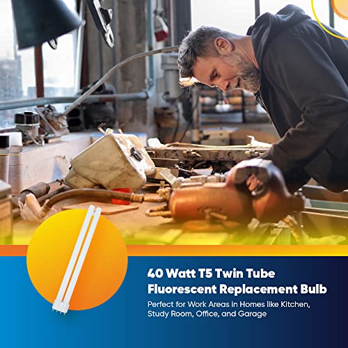 Technical Precision 22.5" T5 Twin Tube Cfl Bulb Replacement For Ge General Electric G.e F40/30Bx/Spx41-36 Light Bulb 40W Compact Fluorescent Bulb - 2G11 Base - 4100K Cool White - 1 Pack #TOP3