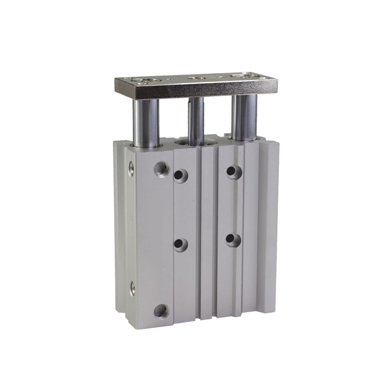 Cilindro neumático, 16-20Z Guía compacta Cilindro delgado Three Exis Air Cilindro neumático neumático con barra de guía 12-150mm 10-150mm MGPL12 16,Alta resistencia(100mm stroke,MGPL12)