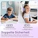 Acer Kopfhörer mit Kabel, Kopfhörer Kinder mit 85/94 dB Lautstärkebegrenzung, Over Ear Faltbare 3.5 mm Jack, für Schule, Reisen, Tablet(Lila Grün)
