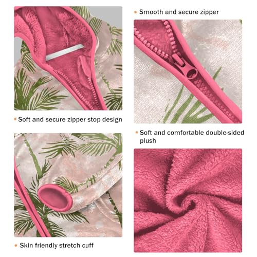 Grunge Palm Trees Kid Fleece Jacket3