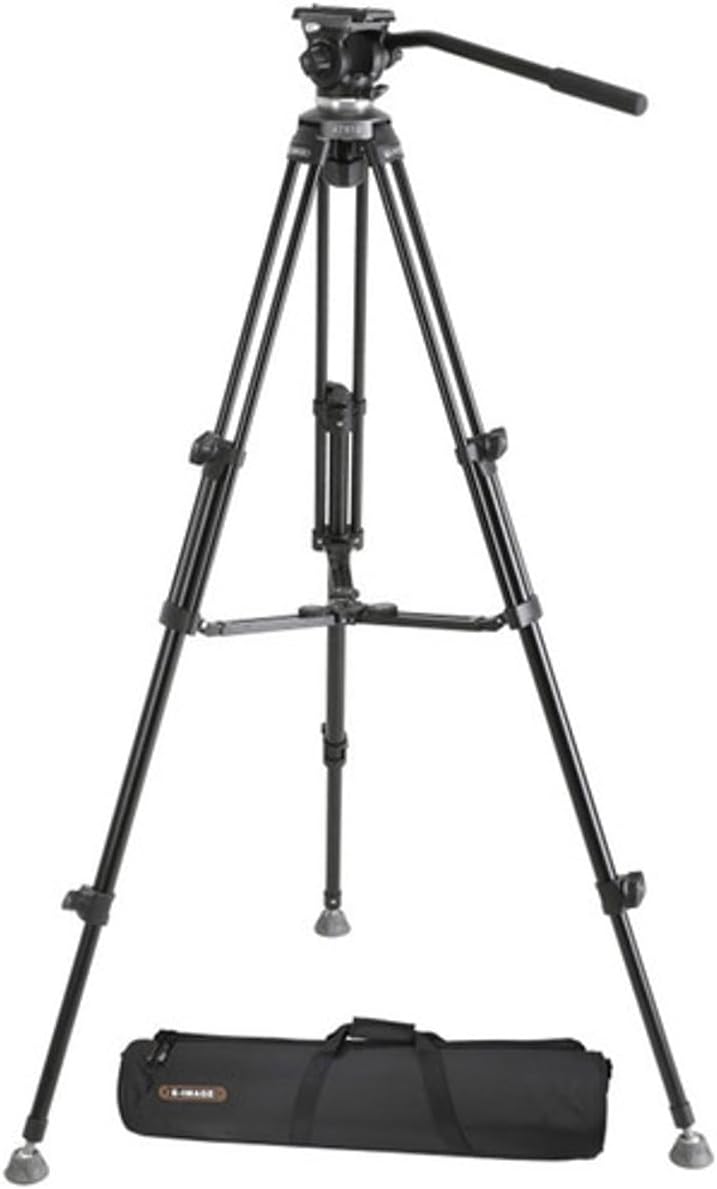Professional Compact Tripod with Fluid Head 65mm Bowl (E-Image) (EK610)