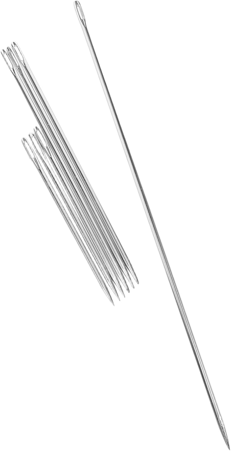 Gogogmee Sewing Kit 7 Large Eye Needles for Leather Fabric and DIY Projects and Easy to Thread
