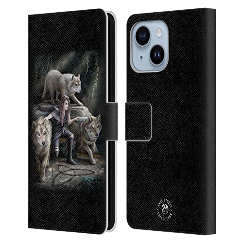 Protection cuir Anne Stokes Puissance De Trois iPhone 14 Plus