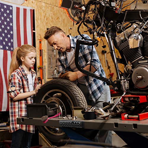 Image of Olsa Tools Magnetic Socket Organizer - 1 /4-Inch Drive SAE Socket Holder with Strong Magnets - Professional Tool Holder and Organizer - Stores up to 26 Sockets - Blue - Part: 1298