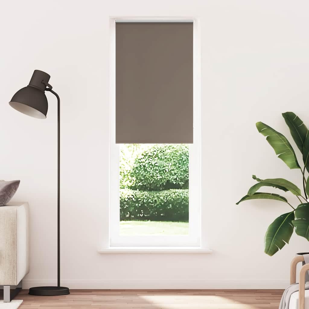 Roleta zaciemniająca, kawowy brąz, 80 x 230 cm, szerokość materiału 75,7 cm, ochrona przed wzrokiem i słońcem, łącznik łańcucha, szyna aluminiowa, montaż za pomocą śrub lub wsporników