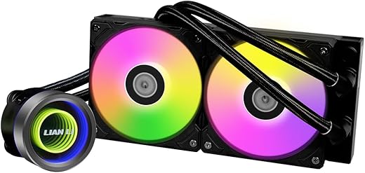Lian Li Galahad II Trinity 240 ARGB CPU Liquid Cooler/AIO – Black | Support Intel: LGA 1700, LGA 115X, LGA 1366, LGA 775, LGA 1200, LGA 2011, LGA…