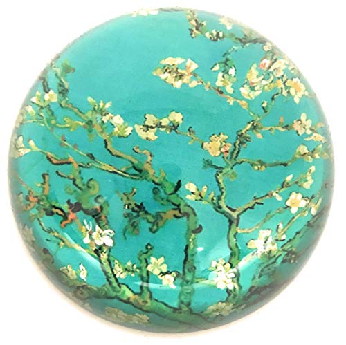 Value Arts Van Gogh Almond Blossoms Glass Dome Paperweight, 3 Inches Diameter #TOP28
