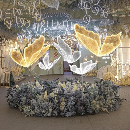 2 Lampes LED papillon pour mariage et décorations de fêtes de réception