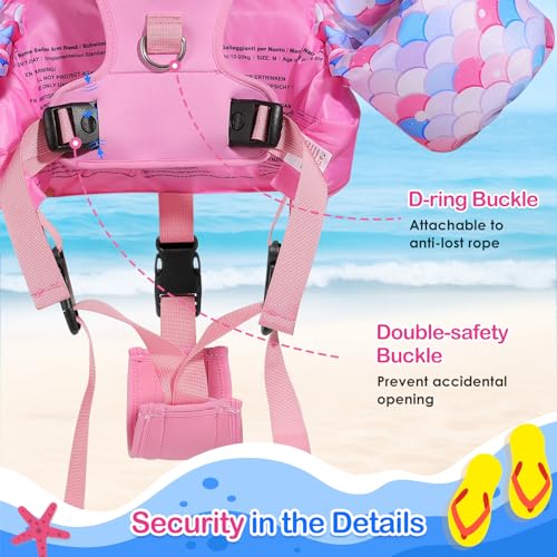 Image of MoKo Toddler Arm Floaties 20-50lbs, Swim Vest Water Wings for Kids Pool
