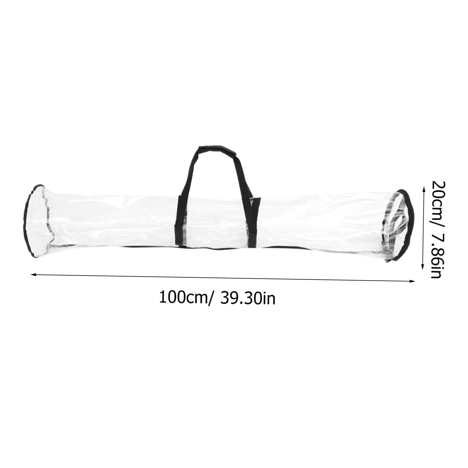 TOPBATHY 2 Stück Geschenkpapier Aufbewahrungstasche Transparente Organizer Tasche für Weihnachtsgeschenke mit Stabilen Griffen für Sichere Lagerung und Transport von Geschenkpapier