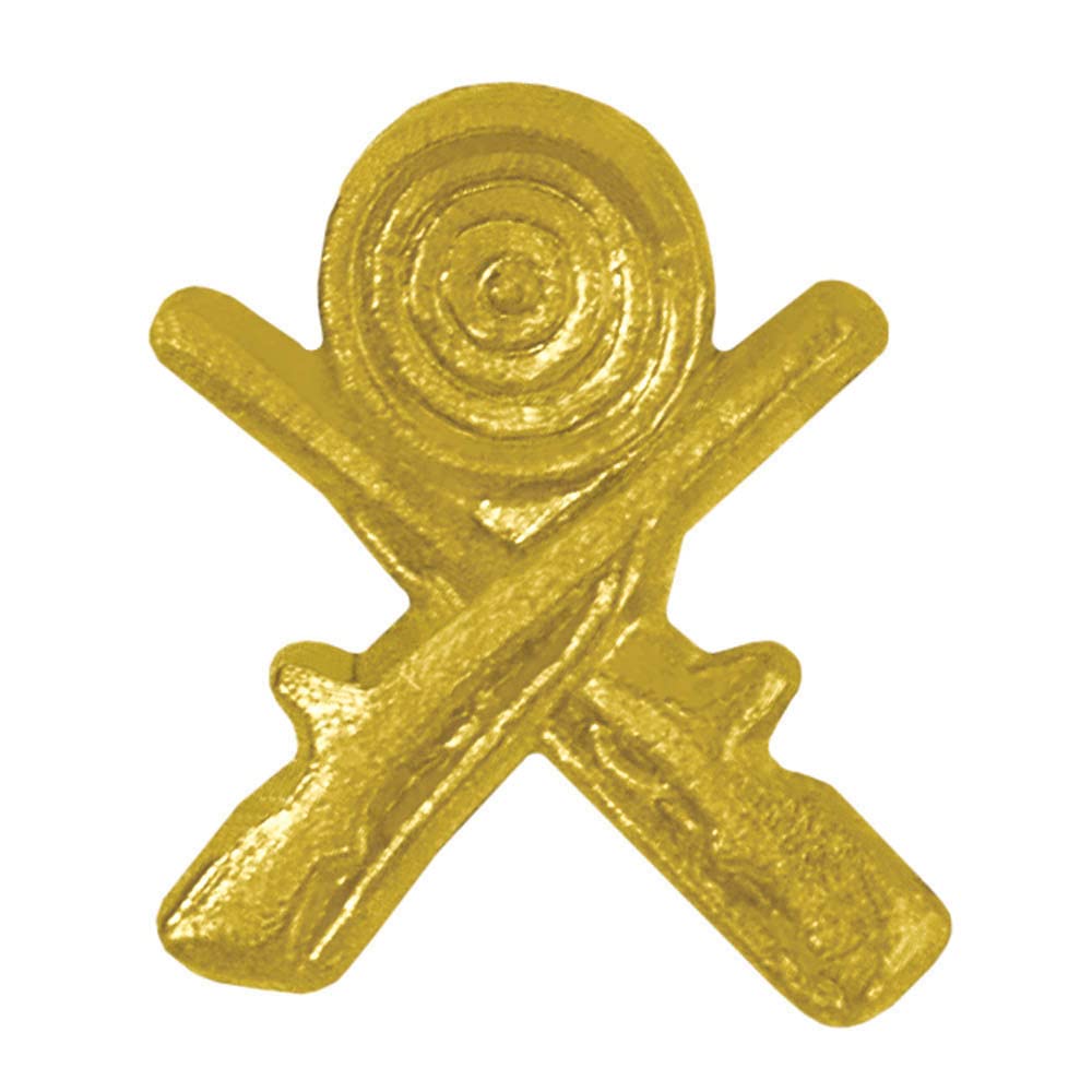 Sports Chenille Lapel Pins: 44 Varieties - Bright Gold - Unisex - Clutch Back