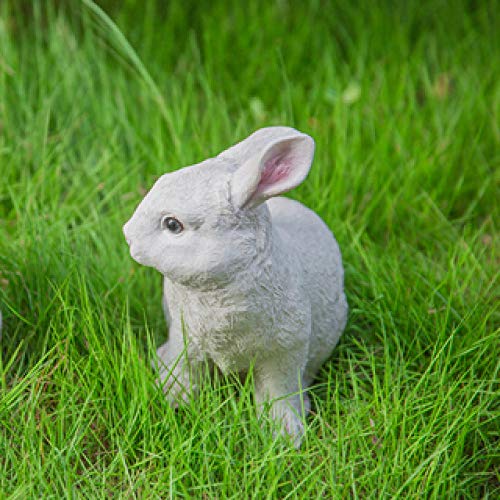 Figurines de lapin en résine premium pour aménagement de jardin