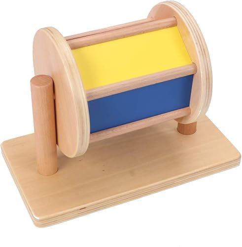 ND Montessori - Tambor giratorio Montessori Juguetes para bebés de 6 a 12 meses, bebés de 1 año (típico), LT113