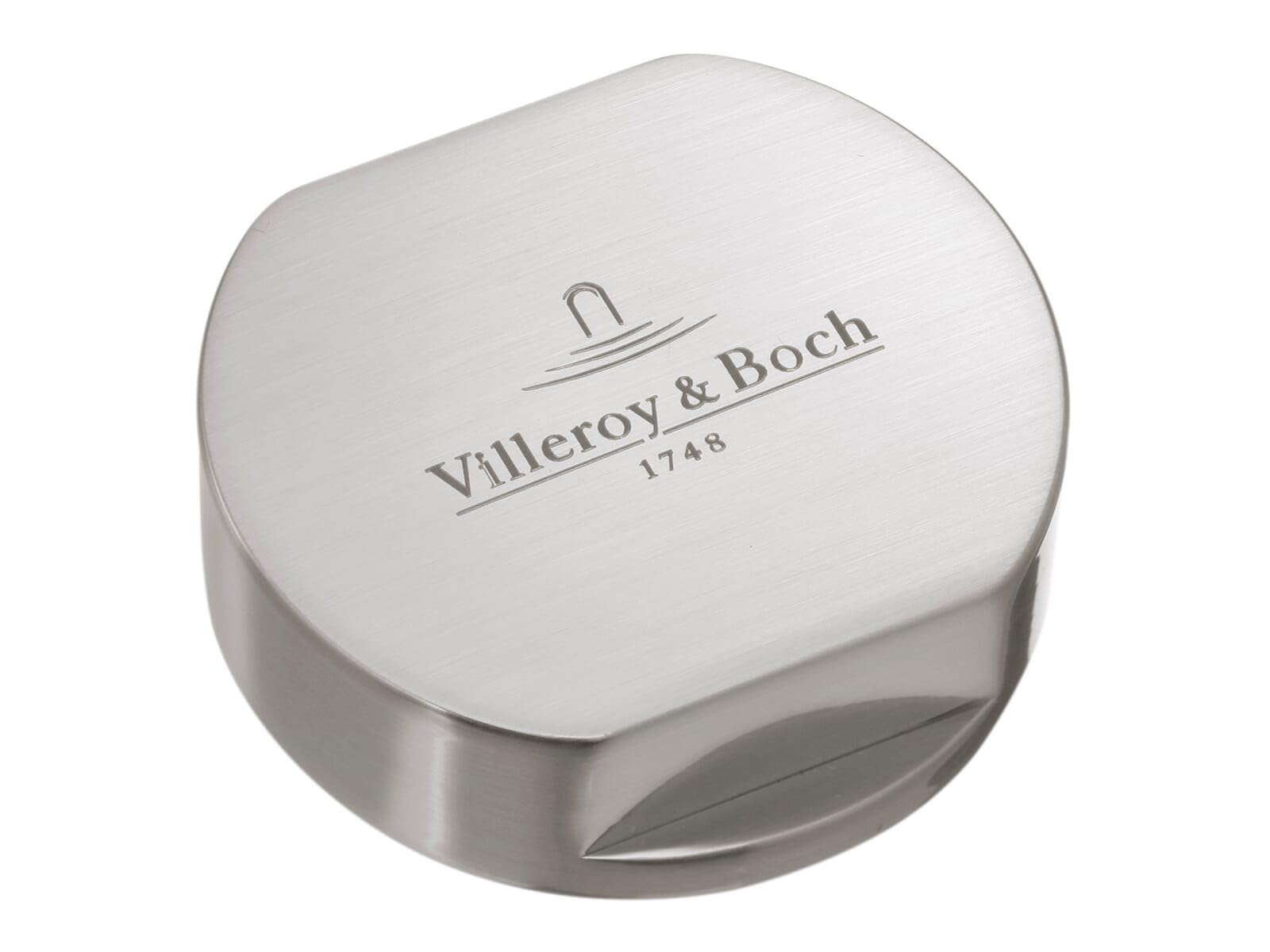 Villeroy & Boch Mimośrodowa zaślepka akcesoriów kuchennych, pokrywa mimośrodowa pokrętło z mosiądzu, nakrętka do odpływu zlewozmywaka kuchennego, okrągła