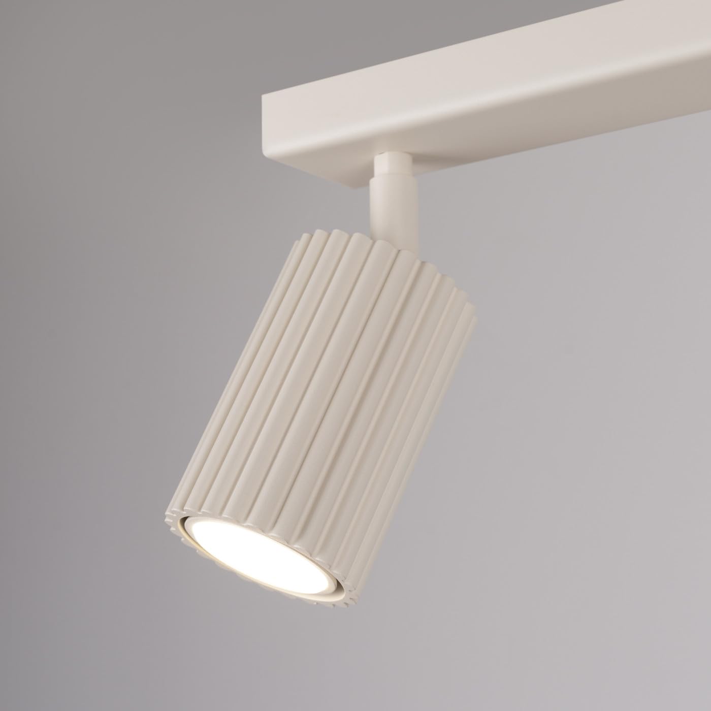 Sollux Lighting Plafoniera Da Soffitto Lampadario In Alluminio 2 Paralumi 30 x 6,5 x 16,5 cm Karbon Beige