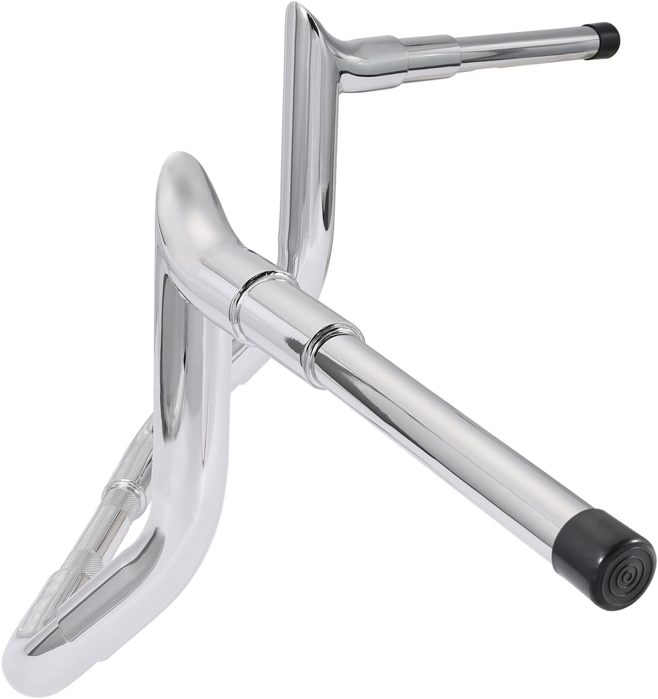 12" Ape Hangers Handlebars 1 ½ Meathook Bagger Bar Compatible With 1986-2023 Harley Touring Street Glide Electra Glide Models with Bating Fairing (Chrome)