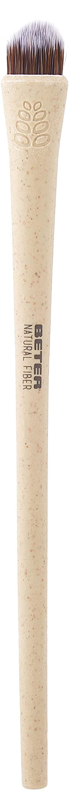Beter – Brocha de maquillaje líquido, fluido, pelo sintético, cruelty free, Natural Fiber mango hecho con fibras de trigo, ideal para base de maquillaje