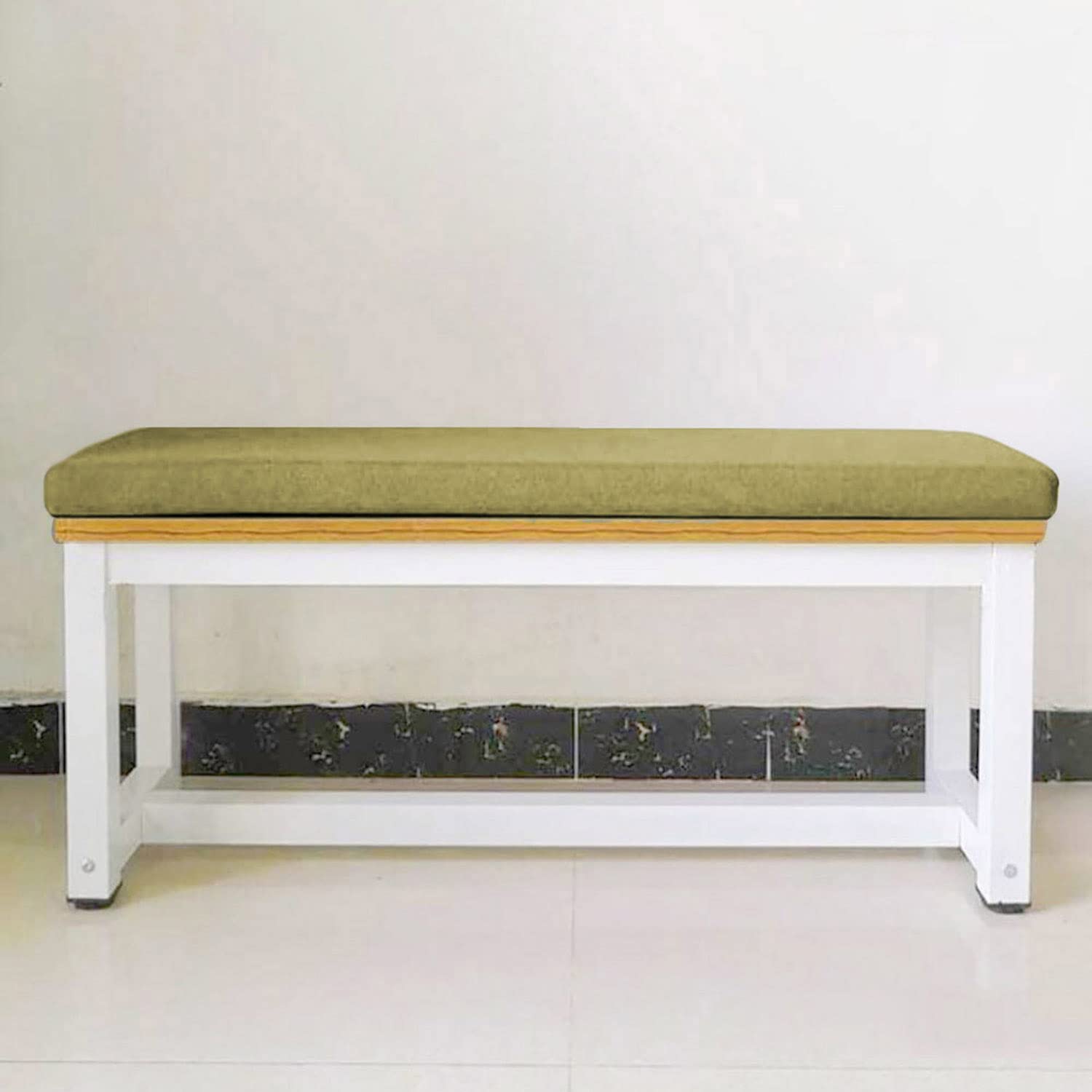 Cuscino spesso per panca da pranzo a 2/3 posti, per interni ed esterni, cuscino di ricambio per dondolo da giardino 100/120 cm, 100 x 40 x 5 cm, beige comodo e resistente