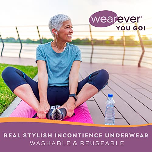 Wearever (3-Pack) Women's Beige Cotton Comfort Regular Absorbency (0.5 Cup) Incontinence Panties Large (Fits Hip Sizes: 41-42") #TOP5