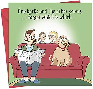Twizler Funny Card with Dog  Blank Card  Happy Birthday Card  Humour Card  Mothers Day Card  Fathers Day Card  Valentines Day Card  Teenager Card  Get Well Soon Card  Anniversary Card