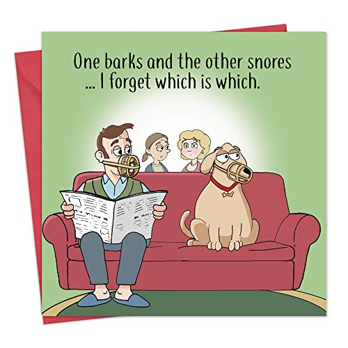 Twizler Funny Card Dog - Blank Card – Funny Card Birthday – Humorous Birthday Cards – Funny Birthday Card Men – Funny Anniversary Card – Mothers Day Card – Funny Fathers Day Card –Valentines Day Card