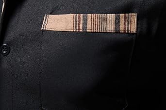 Men's Plaid Collar Button Down Work Shirts Basic Long Sleeve Dress Shirts Regular Fit Business Wedding Shirt