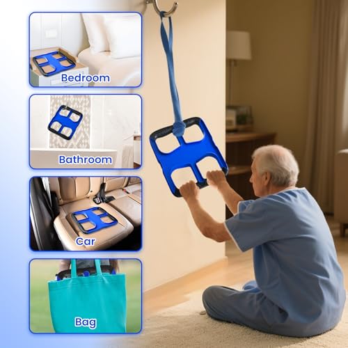 Image of Lift Assist Standing Aid for Elderly: Portable Lift Aid Bar with No-Slip Grip Handle - Standing Aids & Supports Up to 450 lbs - Lifting Assists device to Transfer Elderly, Seniors, Handicap, 1PC