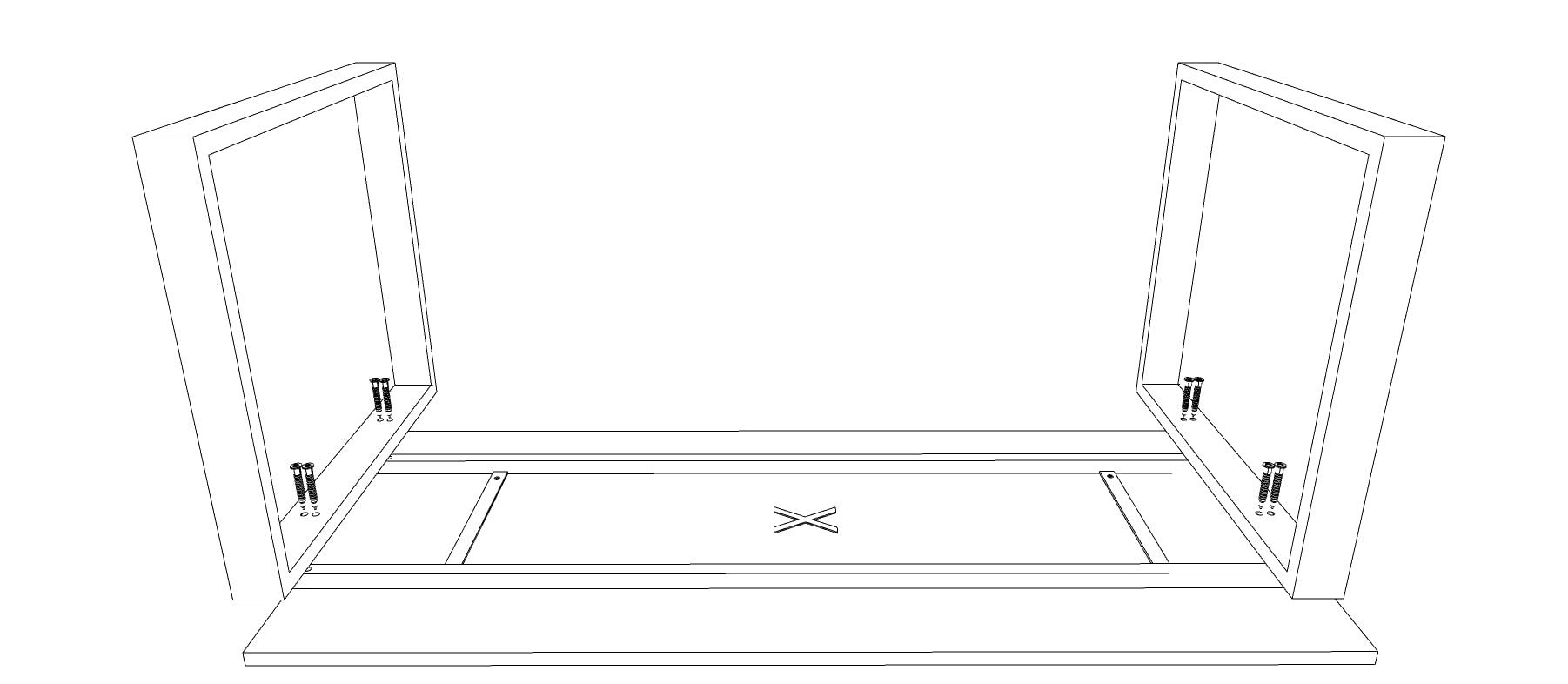 Mesa de Oficina con Estructura de Marco Cerrado Gris Grafito, para teletrabajo, despachos, Sala de Estudios y Ordenadores. con Gran amplitud para Dar más Comodidad. (Roble Azabache, 160x80)
