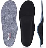  Valsole Orthopädische Einlegesohlen Wolle Für Damen & Herren Hohe Fußstütze Weiche Medizinische Funktionelle schuheinlagen Insert für Plattfüße, Plantar Fasciitis, Fußschmerz, V107d, 38-39 EU (250mm)