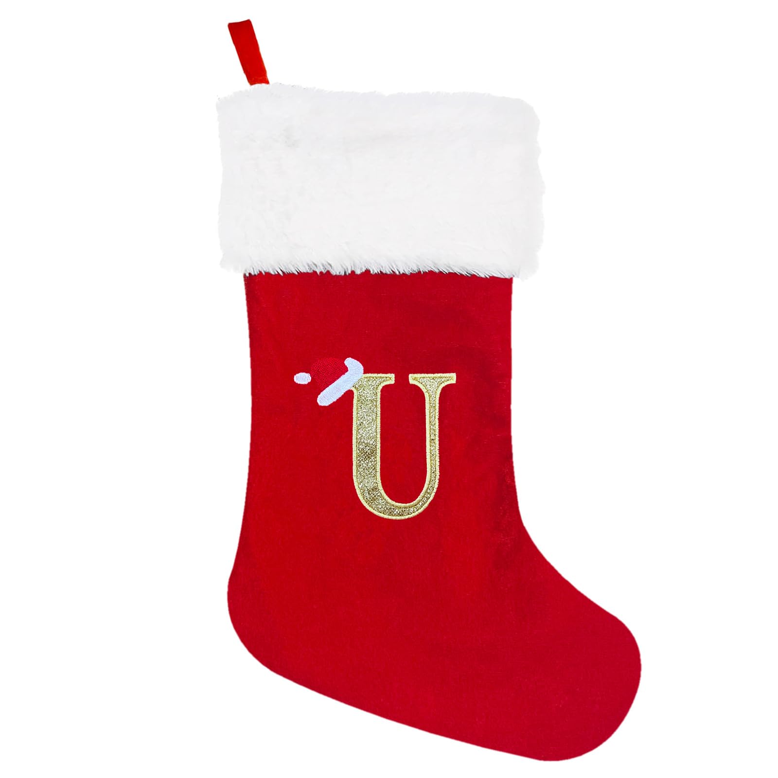 Tsophreniq Christmas Socks Velvets Embroidered Letter Stocking Decoration for Home XmasTree Hanging Ornament Gift Navidad Socks for Adults