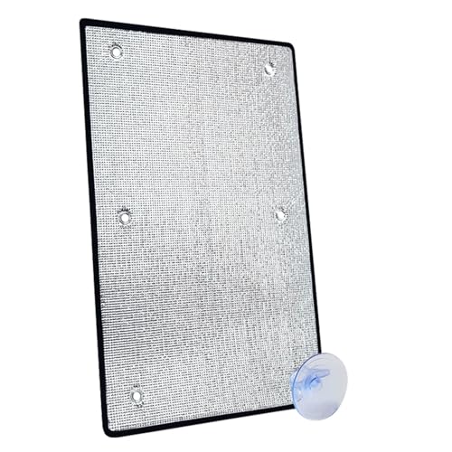 Pellicola Isolante in Foglio di Alluminio,Pellicola di Isolamento per finestre,Pellicola Termica per Vetri Finestre,Pellicola Protezione Solare Oscurante con Ventosa,7 mm