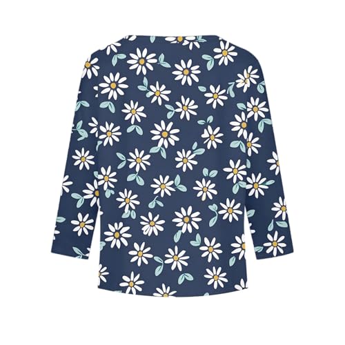 Girls Floral Long Sleeve T-Shirt Soft Crewneck Casual Top for Kids Comfortable Spring and Fall Blouse3