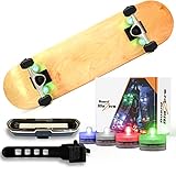 Board Blazers LED Skateboard Underglow Lights with Tail Light - Color Changing, 5-Piece Set for Night Riding Safety and Style