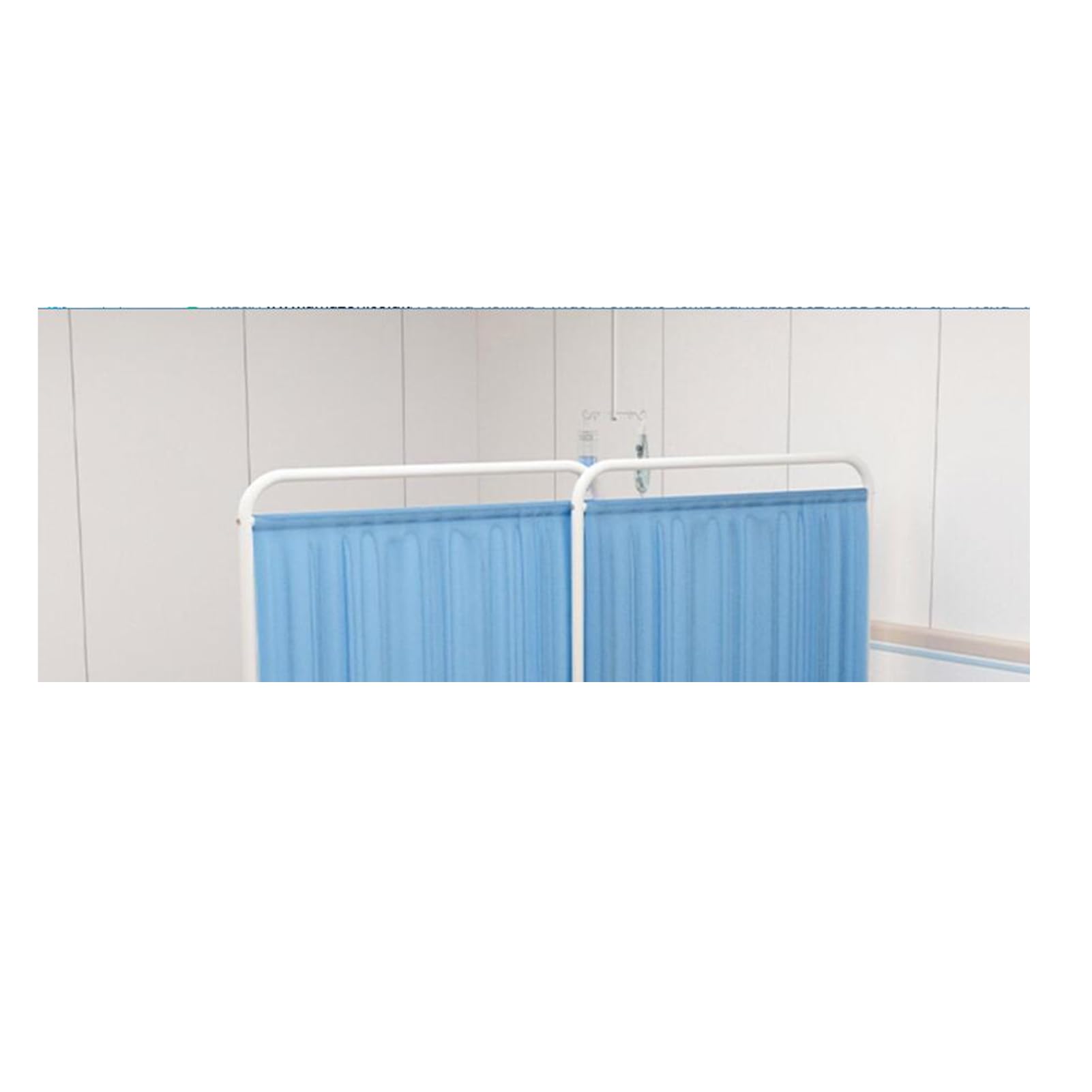 Folding Rolling Privacy Screen, Medical Privacy Screen On Wheels, 6ft Tall Foldable Room Divider Clinic/Exam Room Temporary Fence Saves Space (Color : Blue, Size : 1-panel)