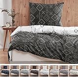 Mixibaby Satin Bettwäsche Bettgarnitur Bettbezug Baumwolle 135x200 155x220 200x...