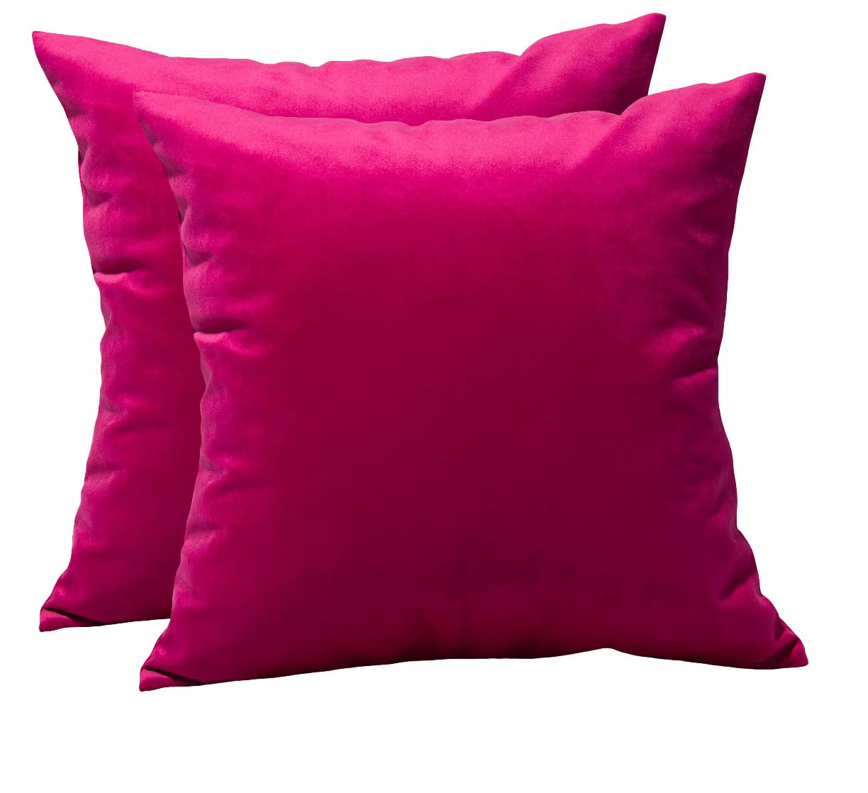 TangDepot 2-Pack Super Soft Velvet Pillow Covers, 20x20 Grass Green — view 101