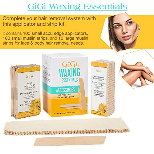 Image of GIGI Wax Essentials, Applicators & Muslin Strips for Face & Body