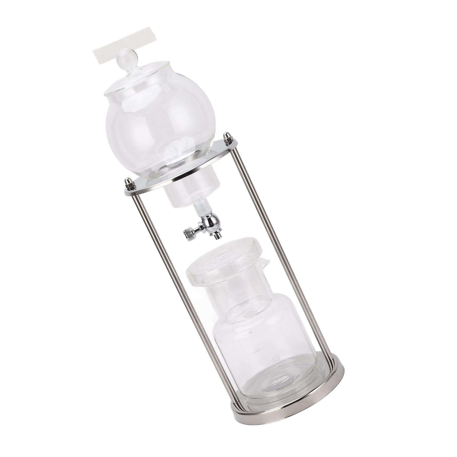Cold Brew D Tower 600ml Riutilizzabile Glasilte Trasparente Supporto in Acciaio Inossidabile Fai da Te Ice Coffee Brew Tower Altri Lavoratori del caffè