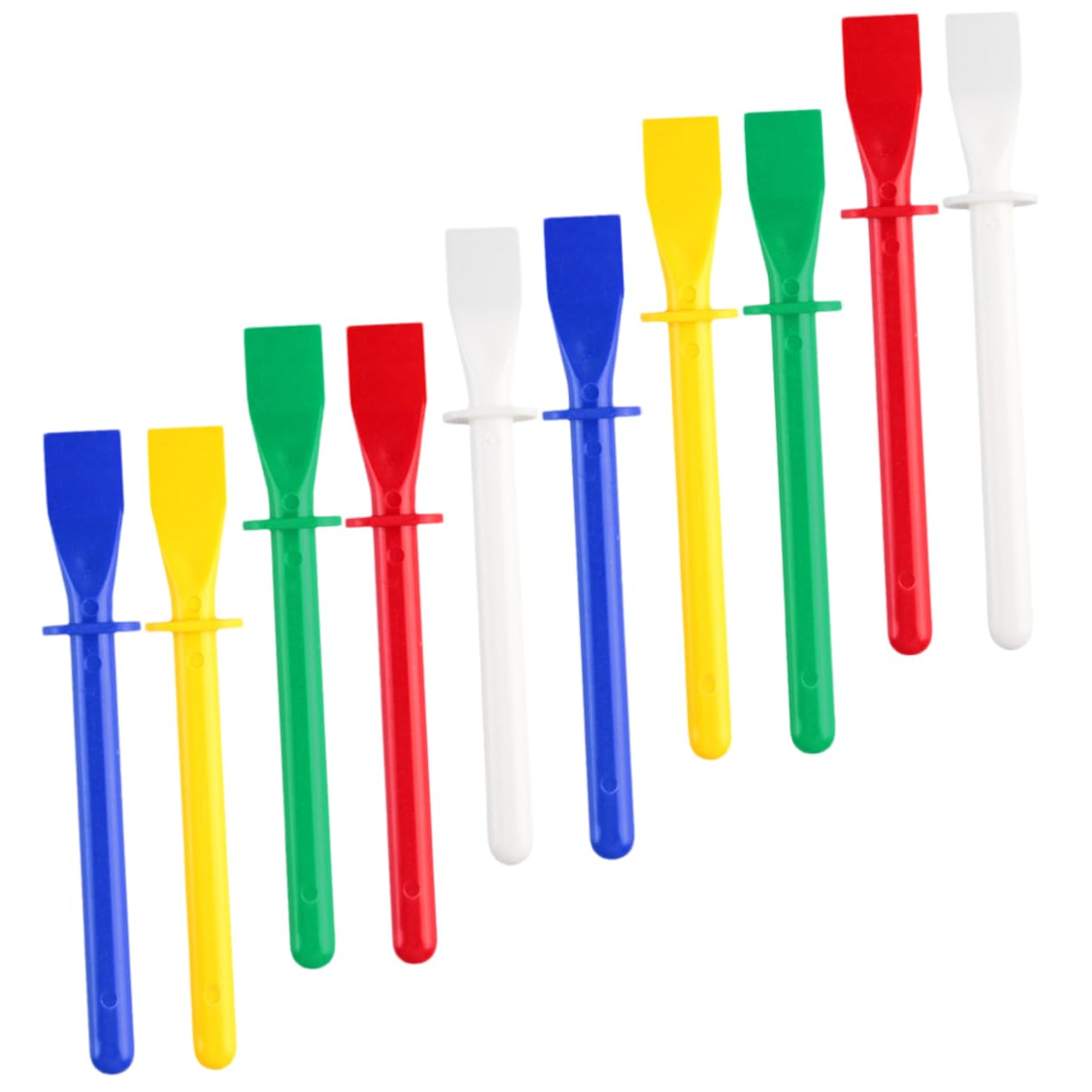 jojofuny 4 Set Striscio Di Colla Fai Da Te Kit Tie Dye Nastro Adesivo Distributore Di Nastro Colla Stick Glue Raschietto Per Colla Spatola Per Colla Per Cuoio Materiale Pp 10 Pezzi * 4