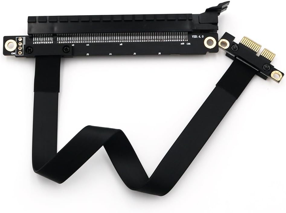 HLT PCI-e PCI Express 1X to 16X Extension Cable with Gold-Plated Connector 20cm